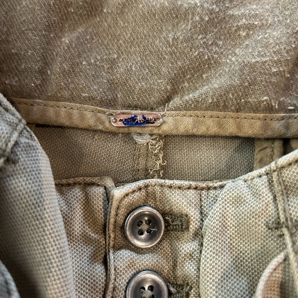 FREE PEOPLE Dwell on Dreams Wide Leg Pants Trousers Tan Pleated 26 - Picture 6 of 10